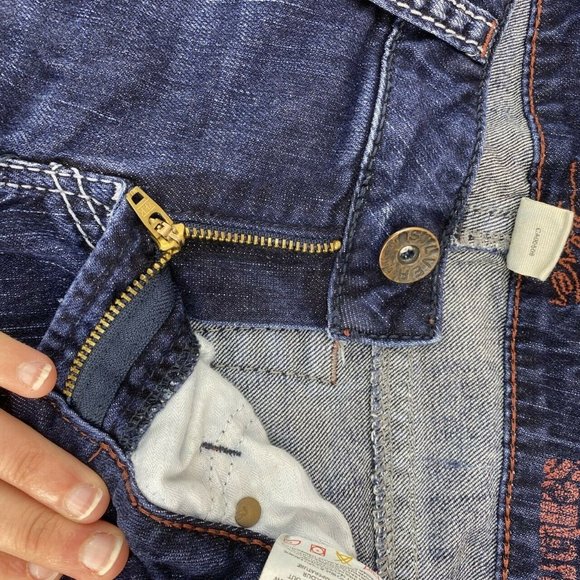 Silver Santorini Straight Leg Cropped Capris Sz 29 - Picture 5 of 6